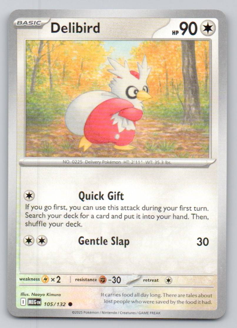 Delibird 105 NOR Card - Mega Evolution