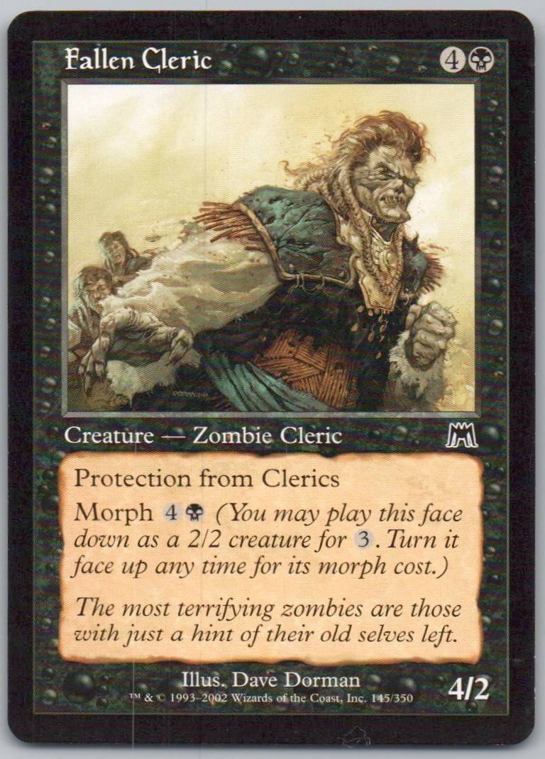 Fallen Cleric 145 Normal Creature Card - Onslaught