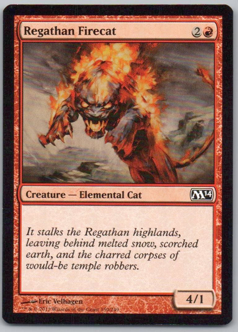 Regathan Firecat 150 Normal Creature Card - Magic 2014