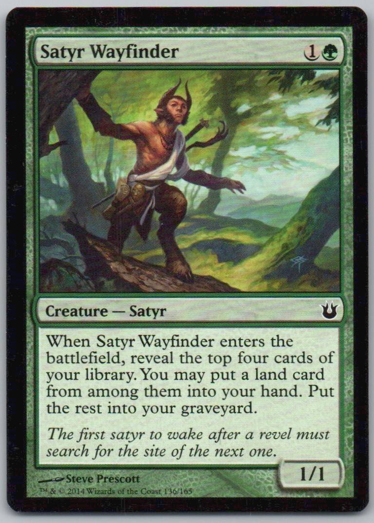 Satyr Wayfinder 136 Normal Creature Card - Born of the Gods
