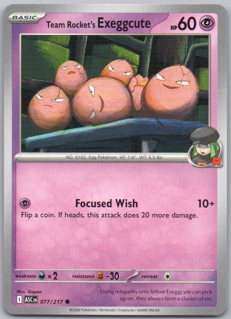 77 - Team Rocket's exeggcute
