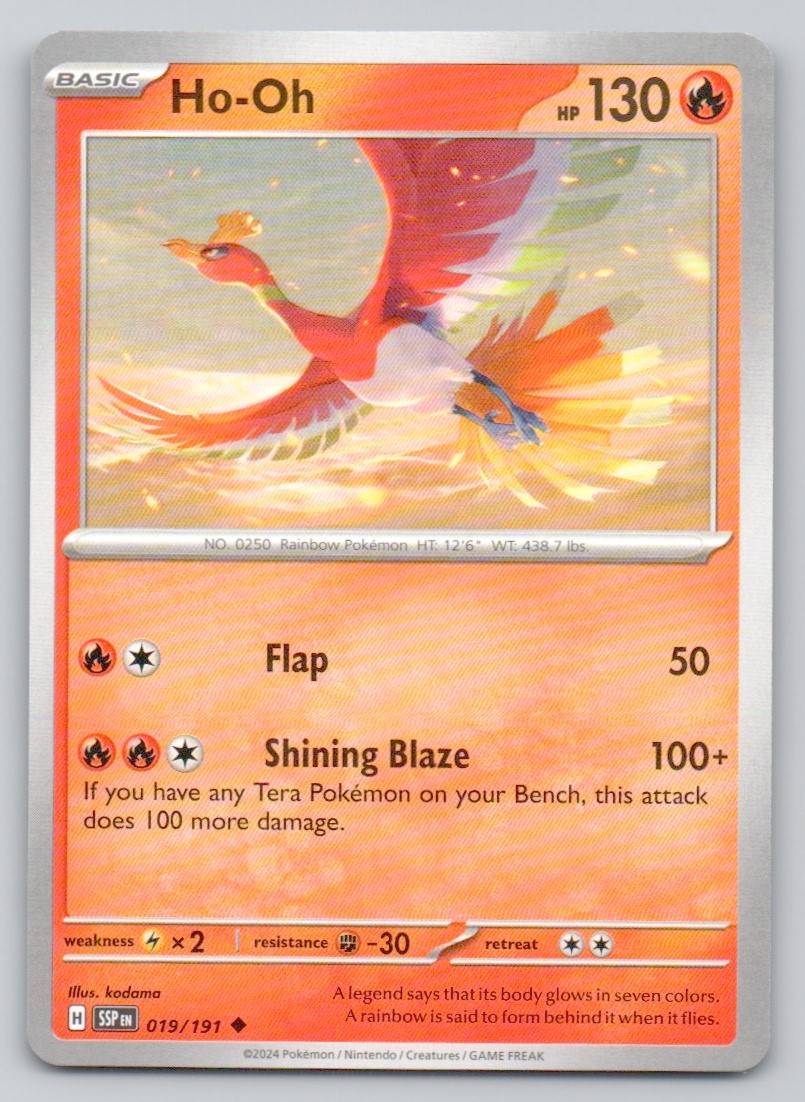 Ho-Oh 019 NOR Card - Surging Sparks