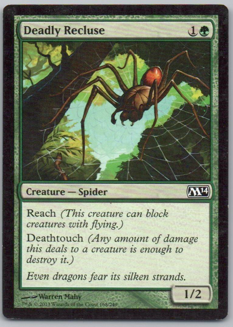 Deadly Recluse 168 Normal Creature Card - Magic 2014