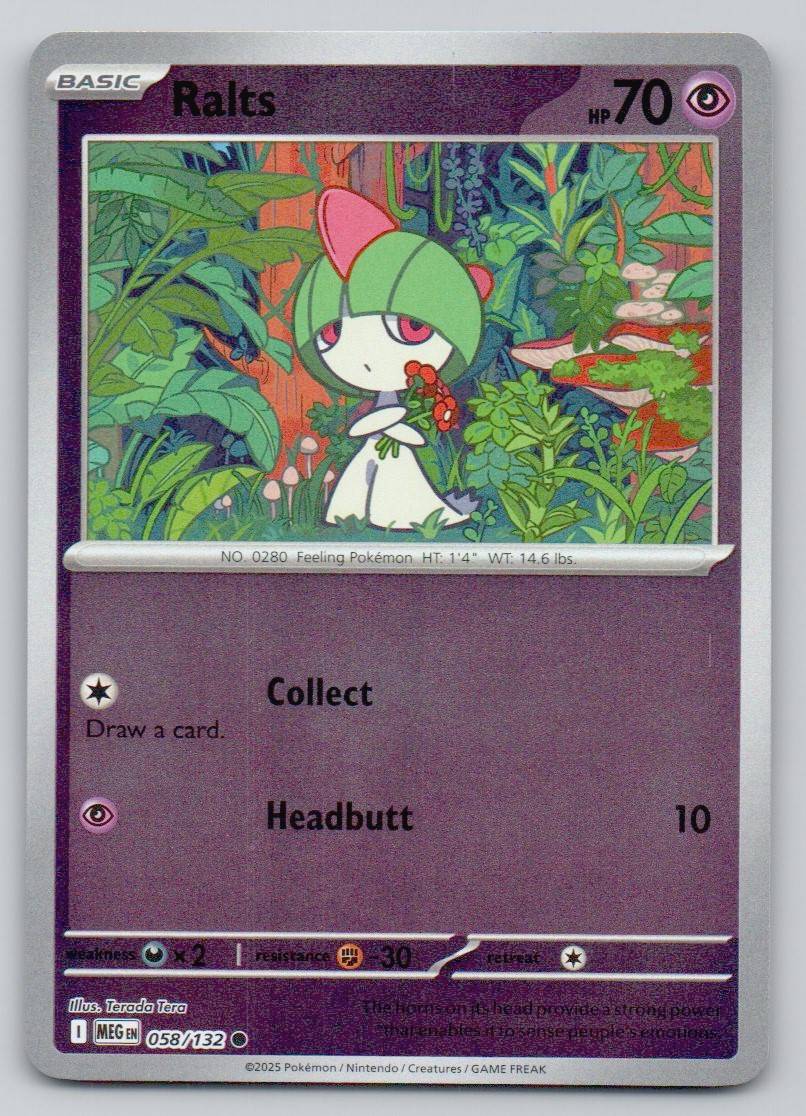 Ralts 058 REV Card - Mega Evolution