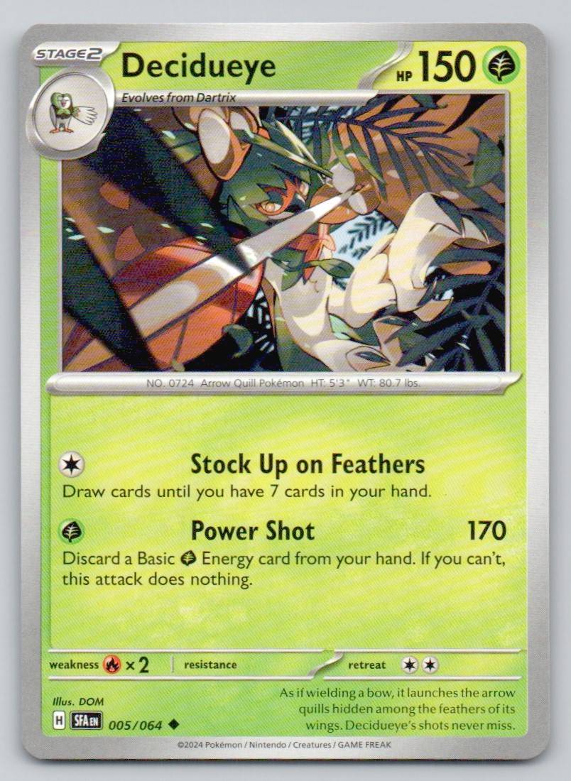 Decidueye 005 NOR Card - Shrouded Fable