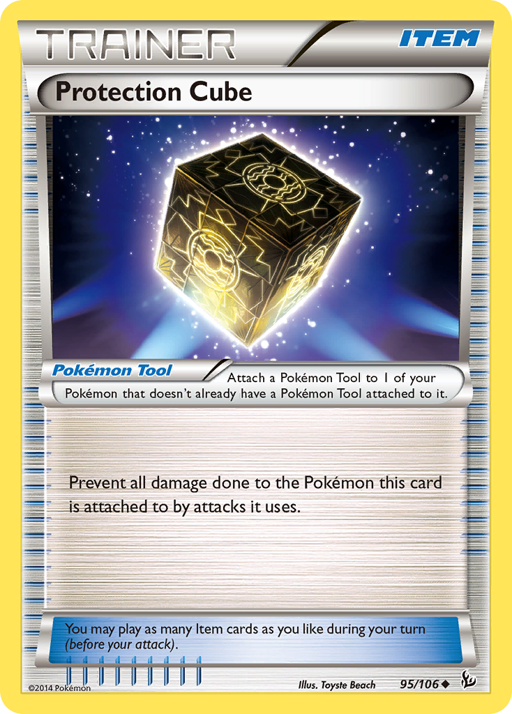 Protection Cube 095 Normal Trainer Card - Flashfire