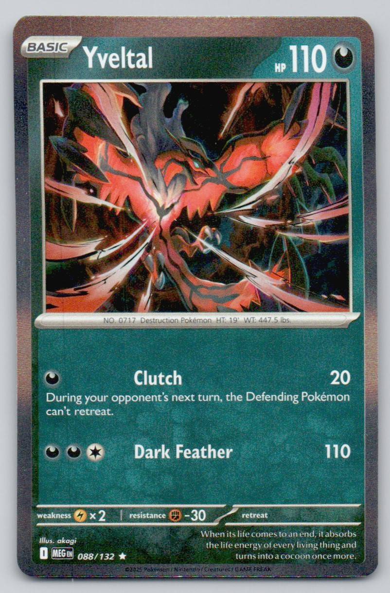 Yveltal 088 NOR Card - Mega Evolution