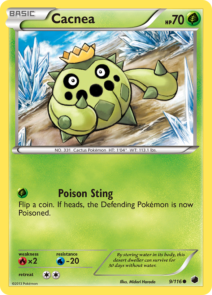 Cacnea 009 Normal Grass Card - Plasma Freeze
