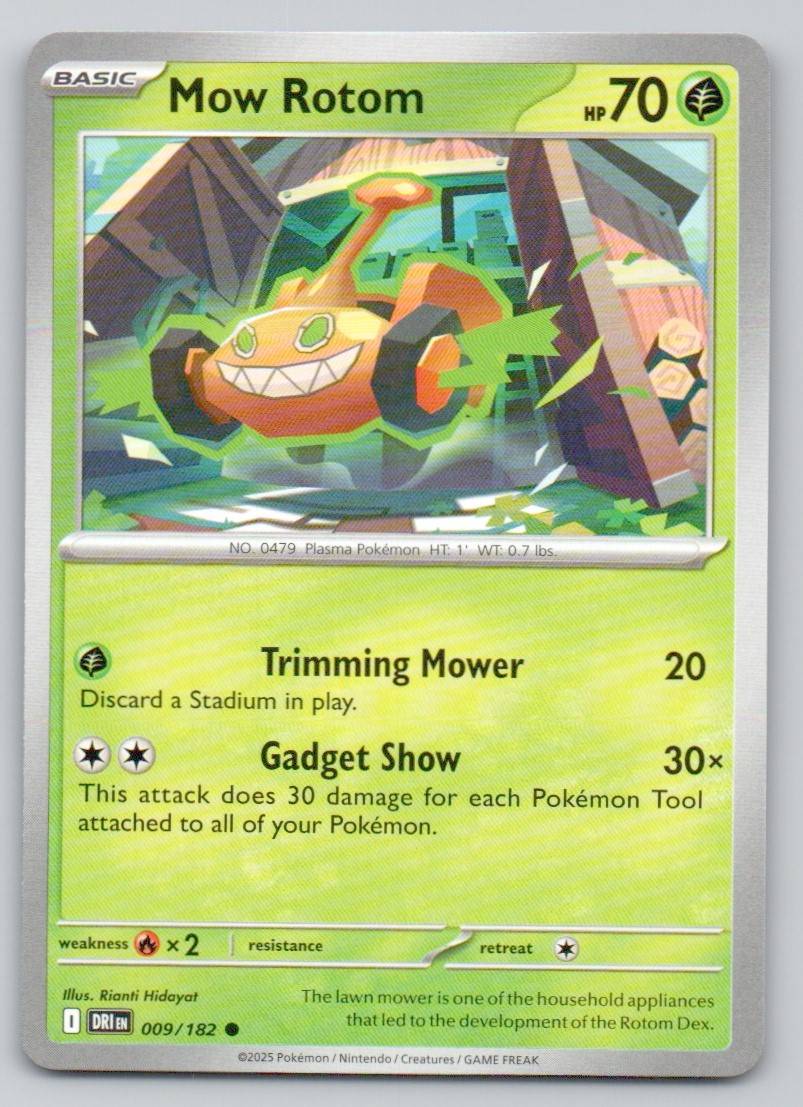 Mow Rotom 009 NOR Card - Destined Rivals