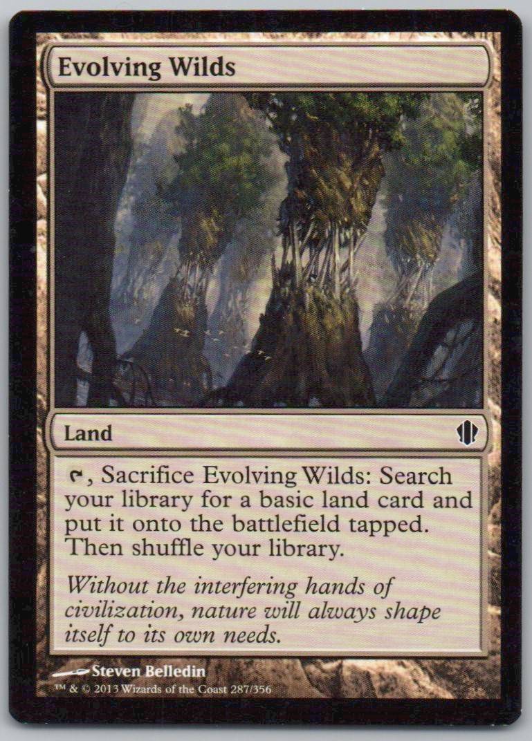 Evolving Wilds 287 Normal Land Card - Commander 2013
