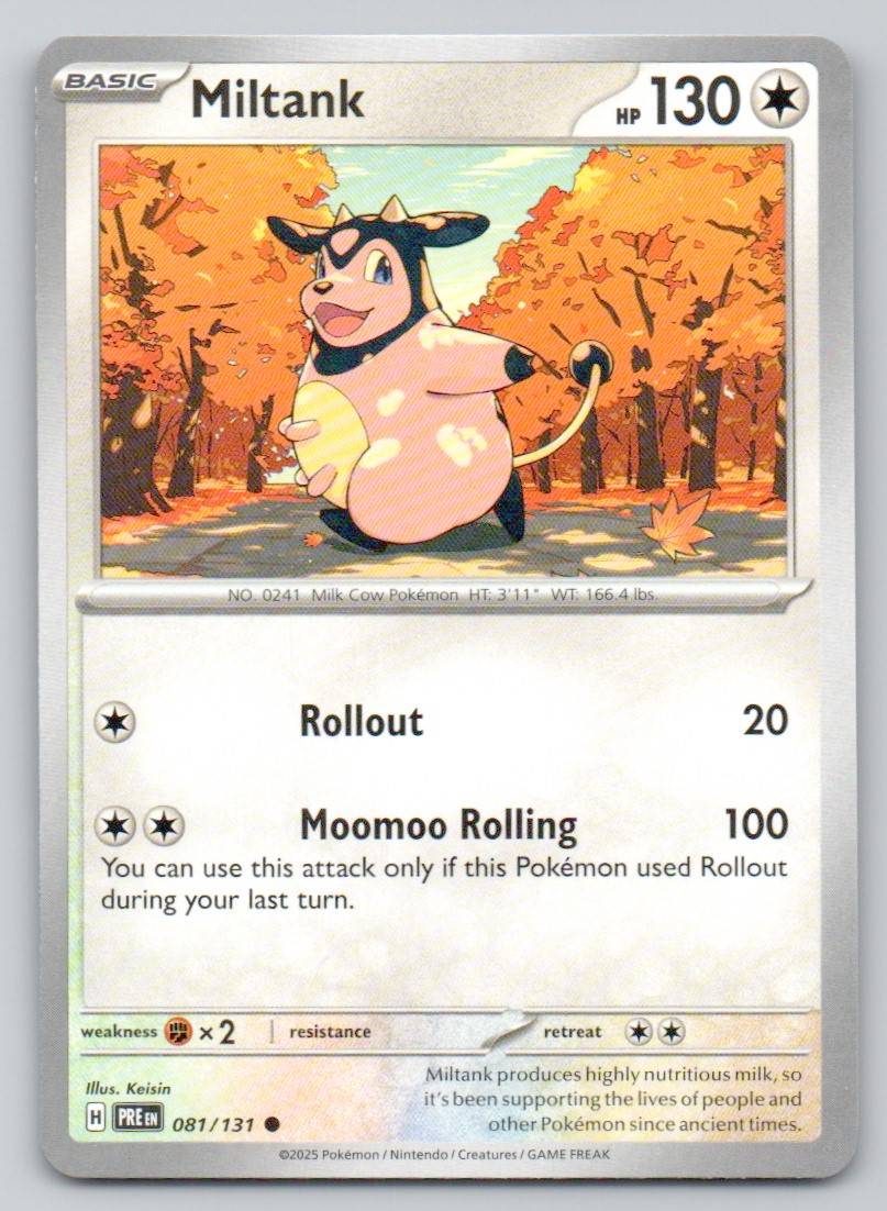 Miltank 081 NOR Card - Prismatic Evolutions