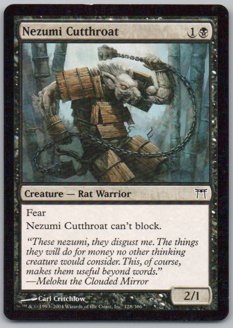 Nezumi Cutthroat 128 Normal Creature Card - Champions of Kamigawa