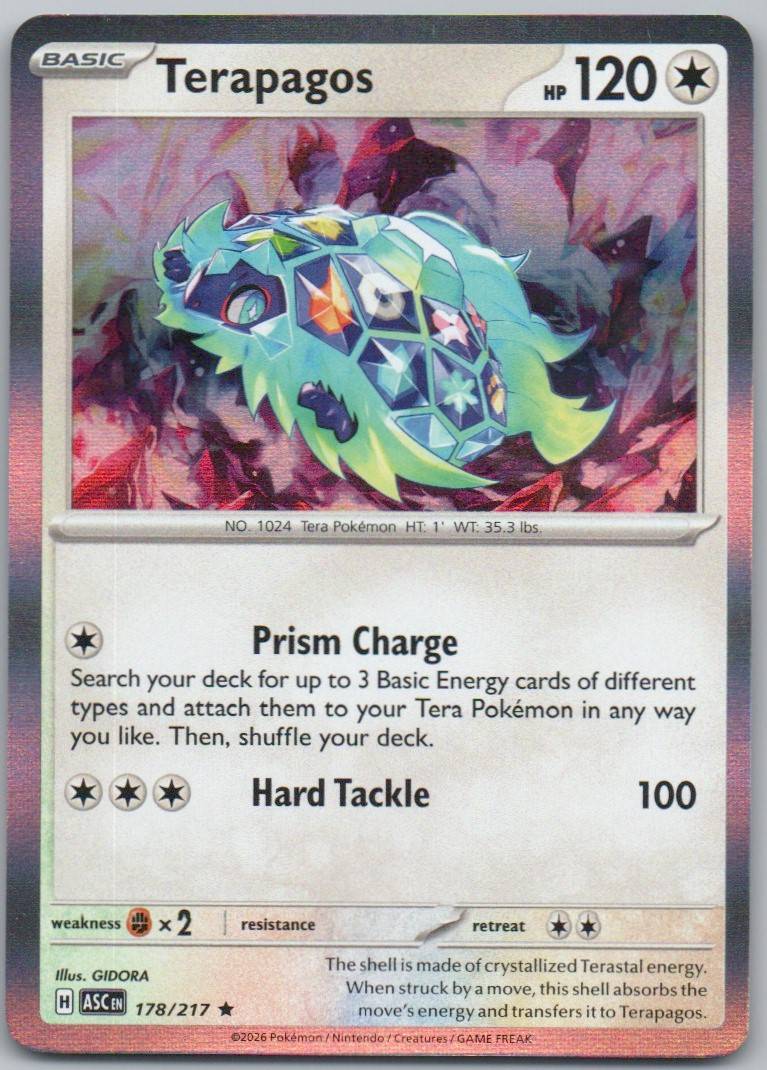 Terapagos 178 Holo Colorless Card - Ascended Heroes