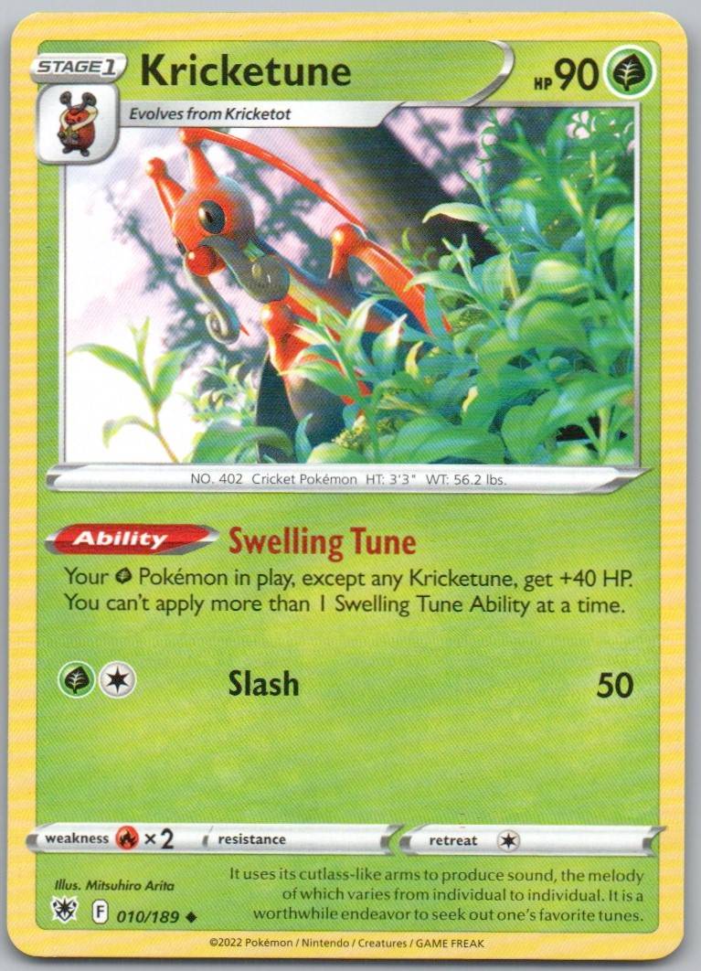 Kricketune 010 Normal Grass Card - Astral Radiance
