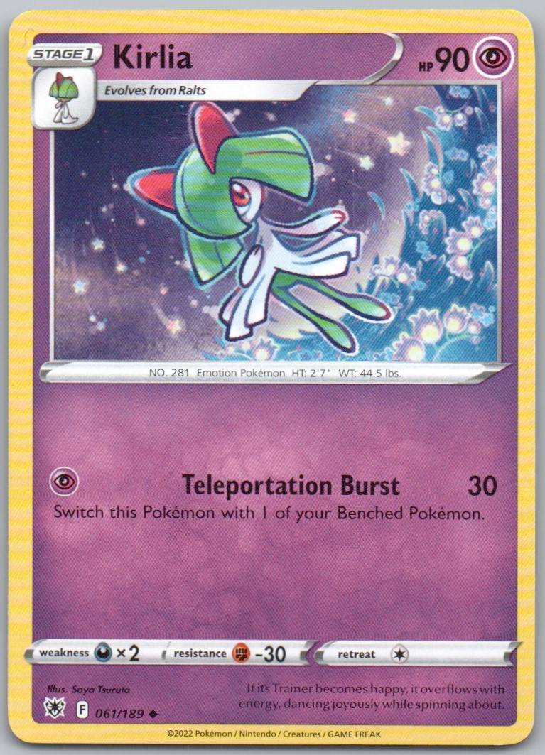 Kirlia 061 Normal Psychic Card - Astral Radiance