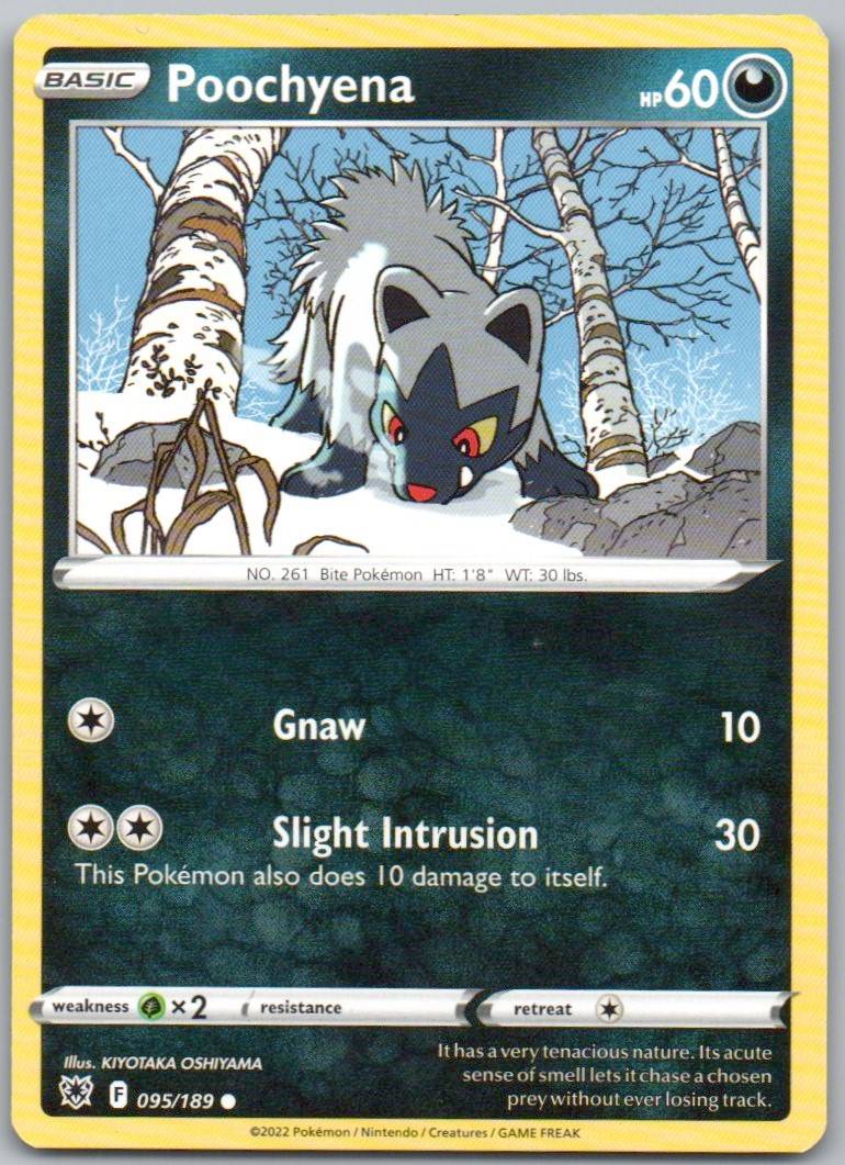 Poochyena 095 Normal Darkness Card - Astral Radiance