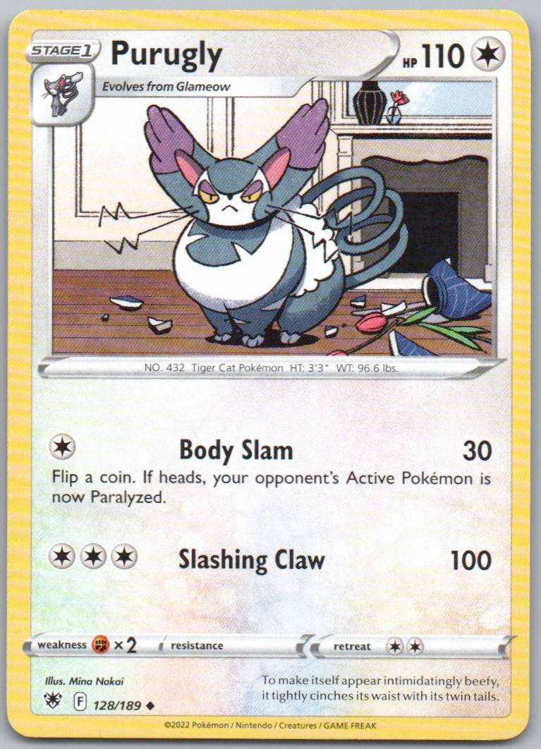 Purugly 128 Normal Colorless Card - Astral Radiance