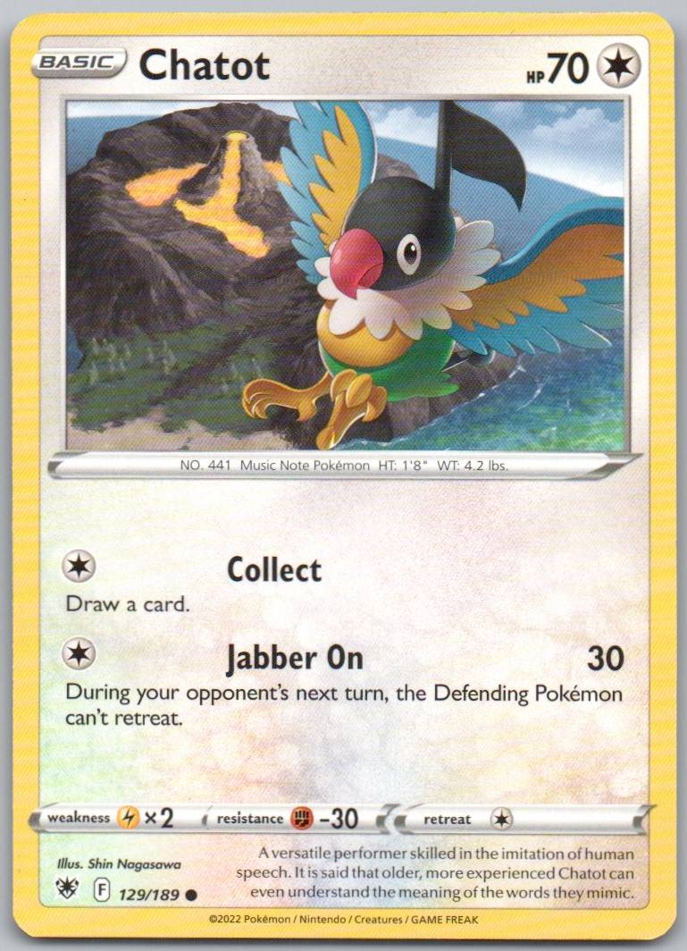 Chatot 129 Normal Colorless Card - Astral Radiance
