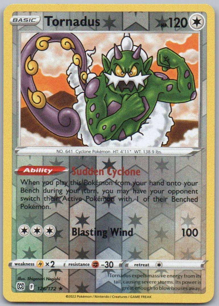 Tornadus 126 Reverse Holo Colorless Card - Brilliant Stars
