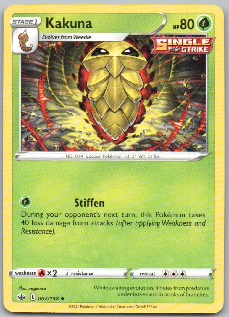 Kakuna 002 Normal Grass Card - Chilling Reign