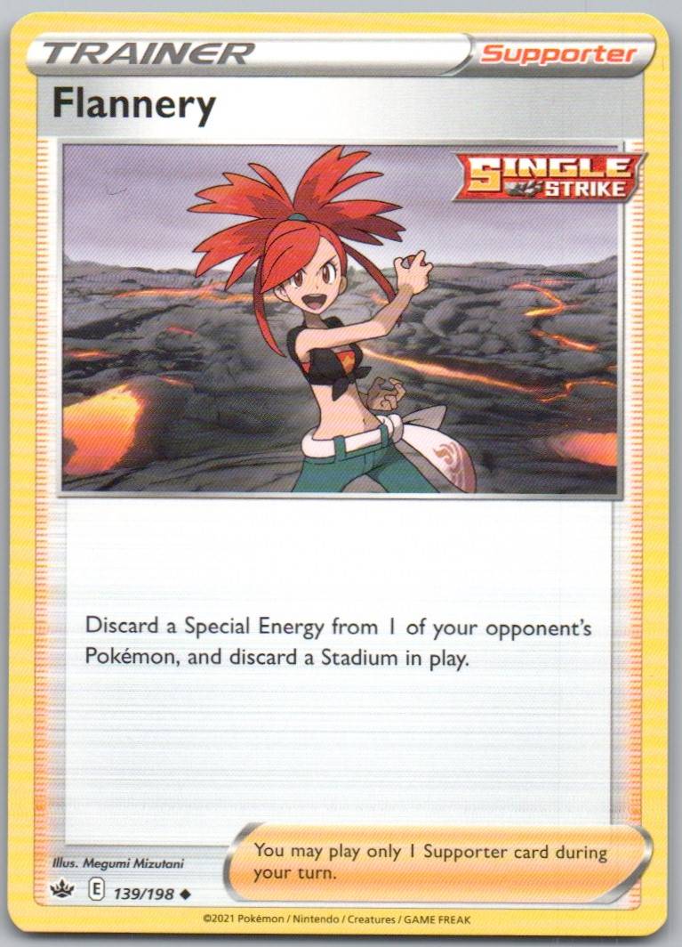 Flannery 139 Normal Trainer Card - Chilling Reign