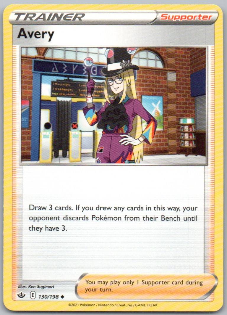 Avery 130 Normal Trainer Card - Chilling Reign