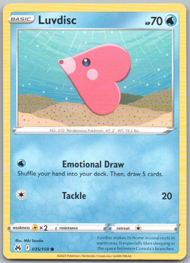 Luvdisk 035 Normal Water Card - Crown Zenith