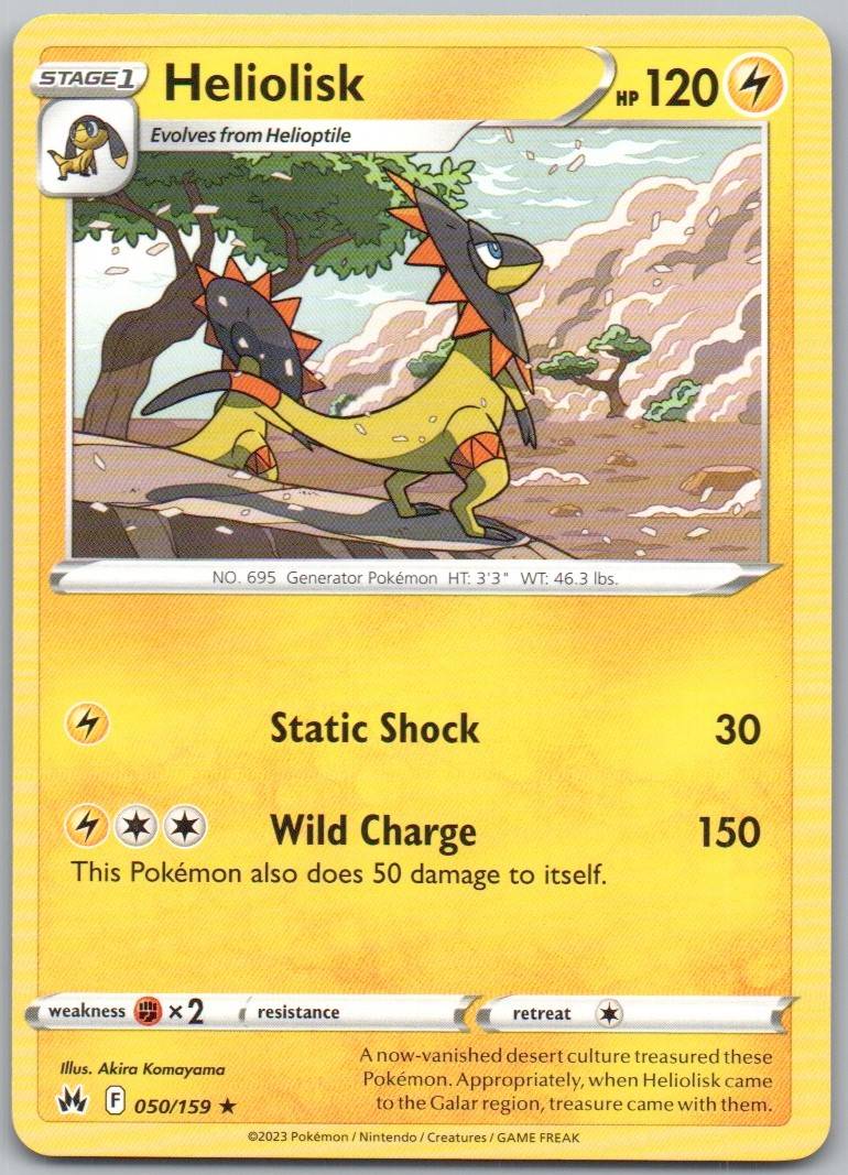 Heliolisk 050 Normal Lightning Card - Crown Zenith