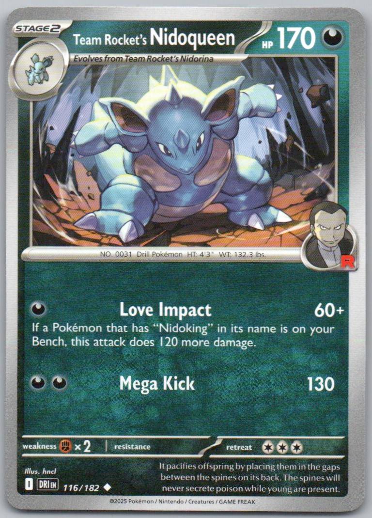 Team Rocket's Sneasel 128 Reverse Holo Darkness Card - Destined Rivals
