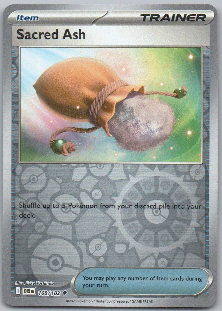 Sacred Ash 168 Reverse Holo Trainer Card - Destined Rivals