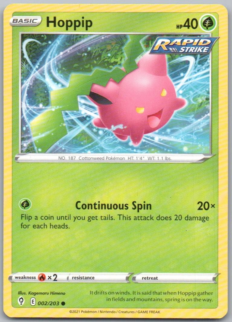 Hoppip 002 Normal Grass Card - Evolving Skies