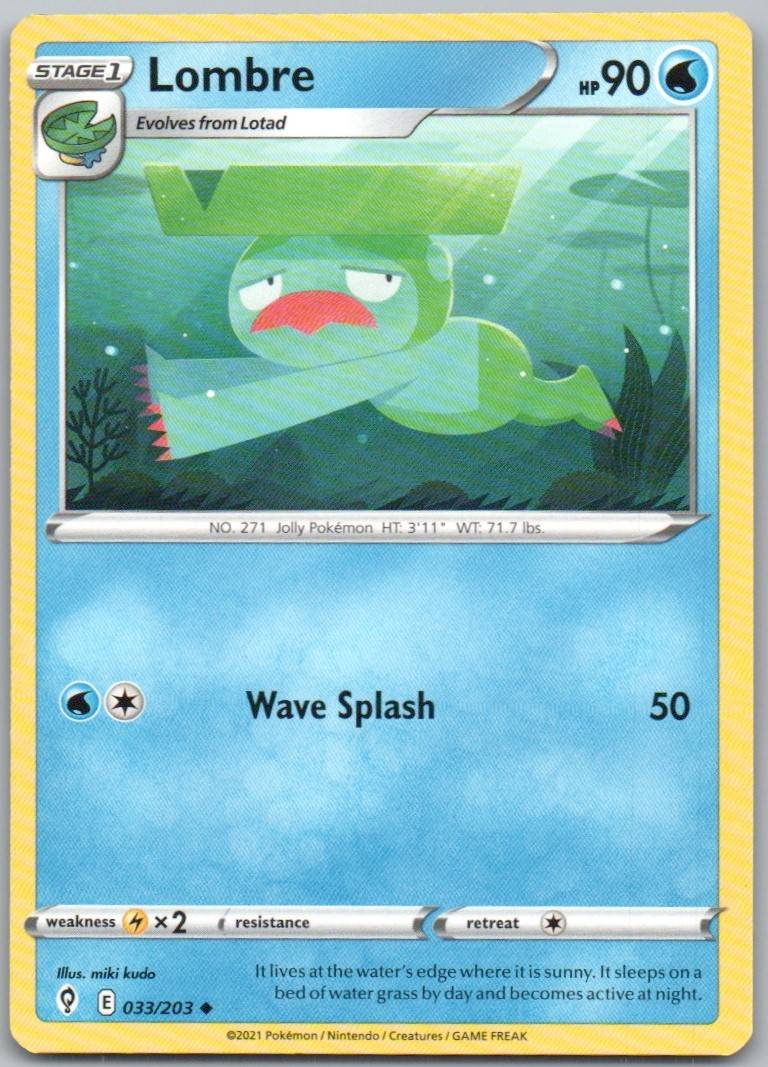 Lombre 033 Normal Water Card - Evolving Skies