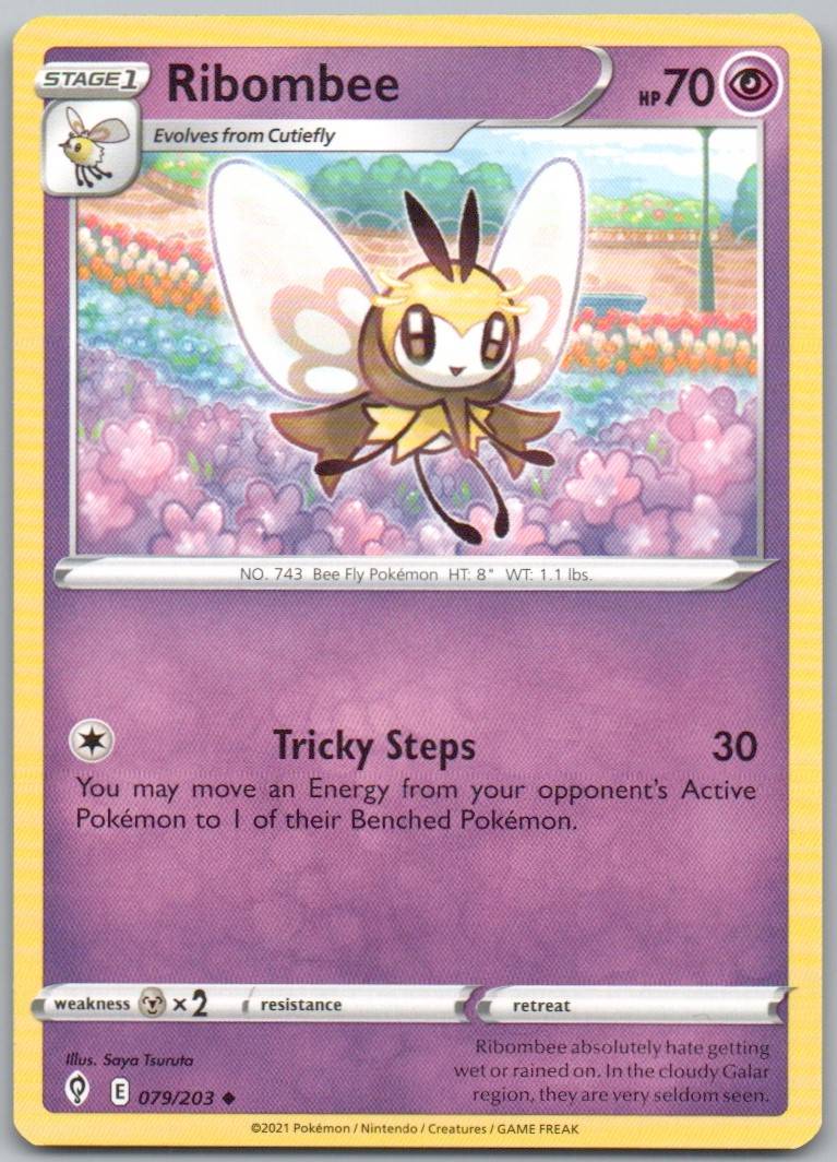 Ribombee 079 Normal Psychic Card - Evolving Skies