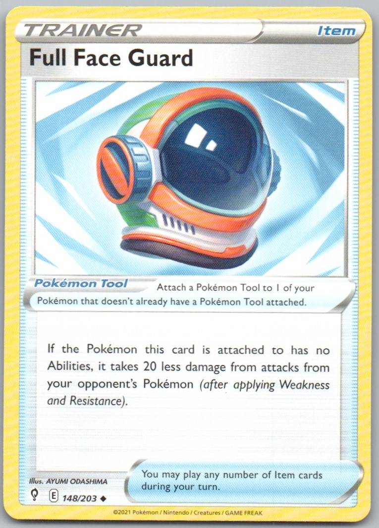 Full Face Guard 148 Normal Trainer Card - Evolving Skies