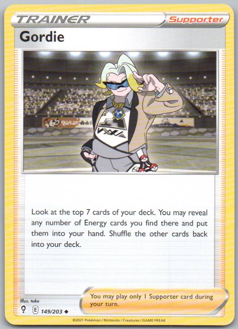 Gordie 149 Normal Trainer Card - Evolving Skies