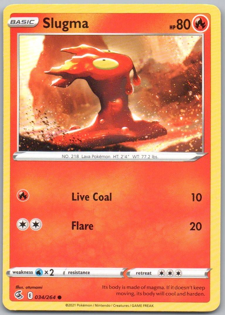 Slugma 034 Normal Fire Card - Fusion Strike