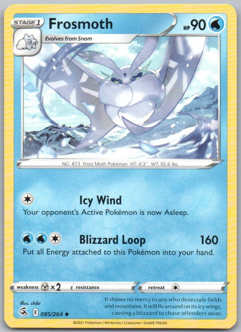 Frosmoth 085 Normal Water Card - Fusion Strike