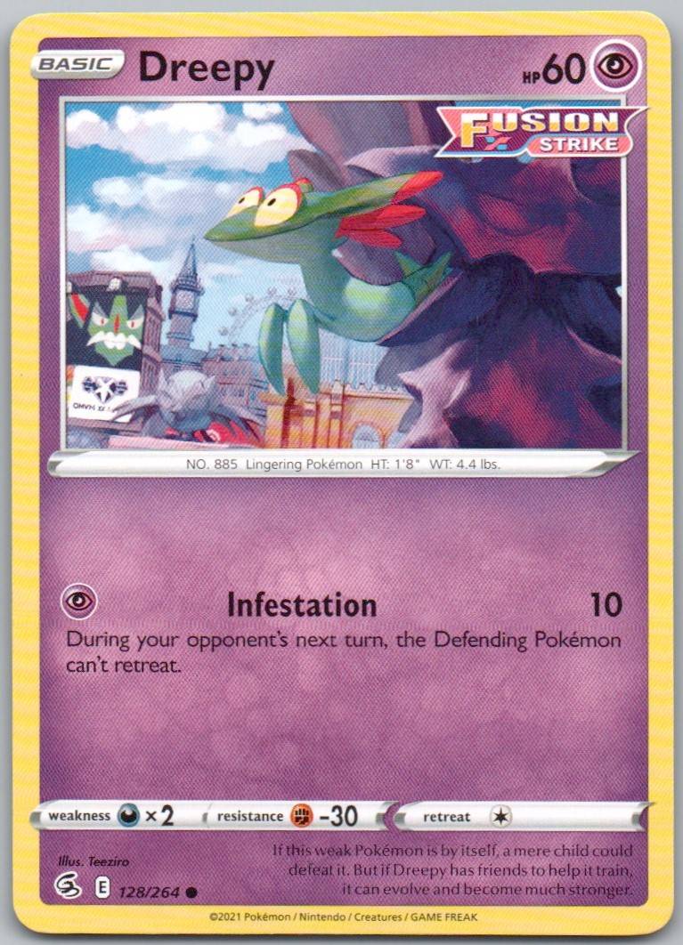 Dreepy 128 Normal Psychic Card - Fusion Strike