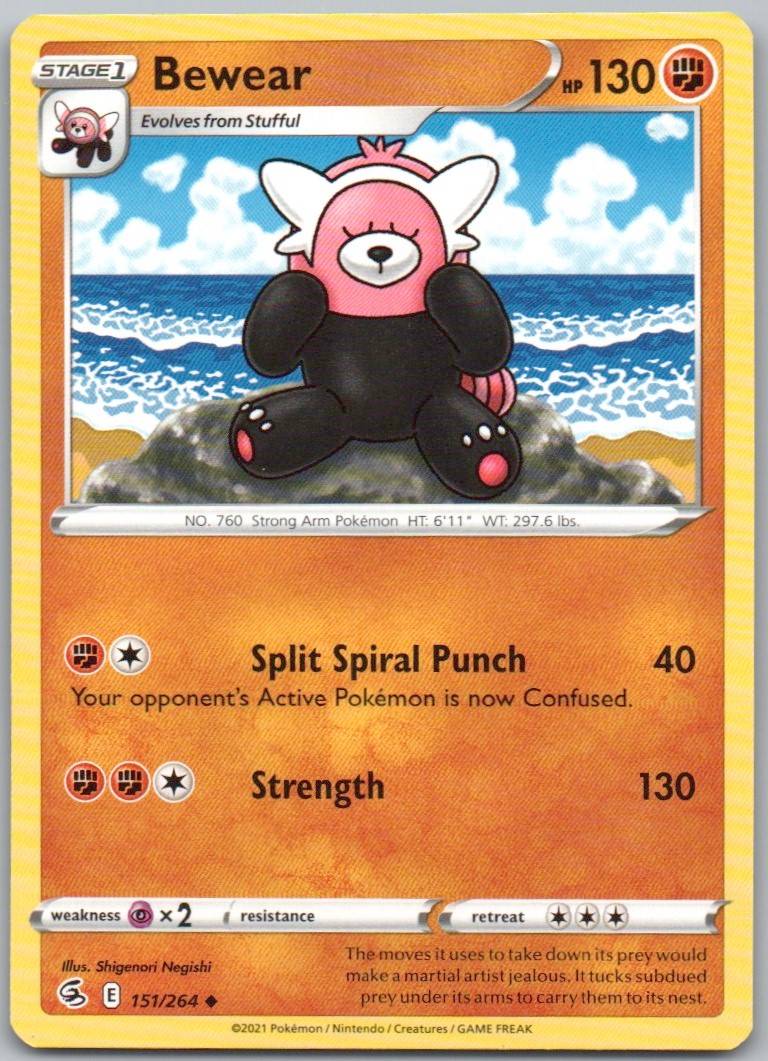 Bewear 151 Normal Fighting Card - Fusion Strike