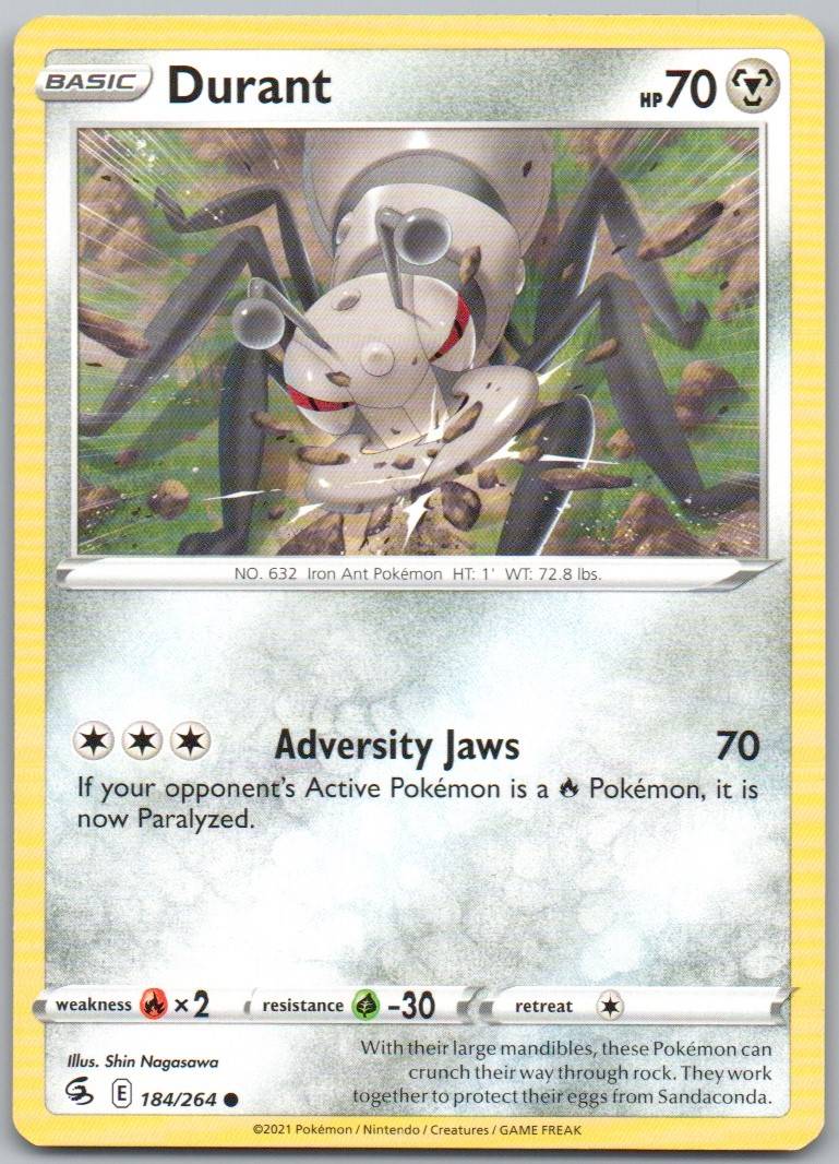 Durant 184 Normal Steel Card - Fusion Strike