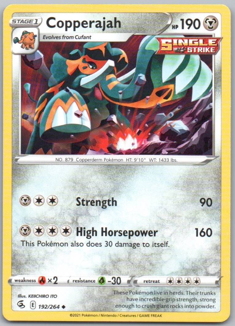 Copperajah 192 Normal Steel Card - Fusion Strike