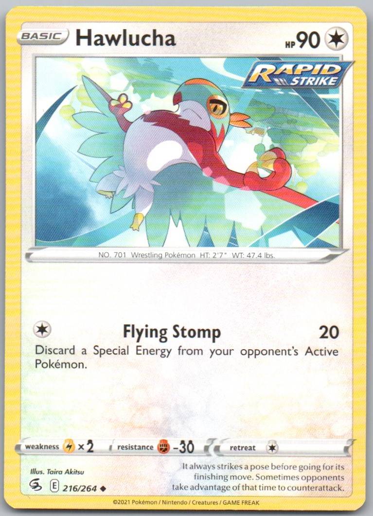 Hawlucha 216 Normal Colorless Card - Fusion Strike