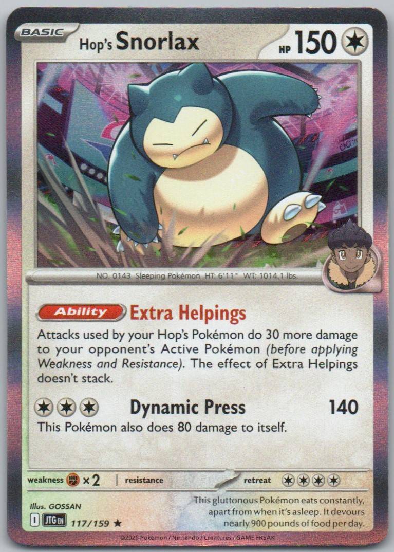 Greedent 132 Reverse Holo Colorless Card - Journey Together