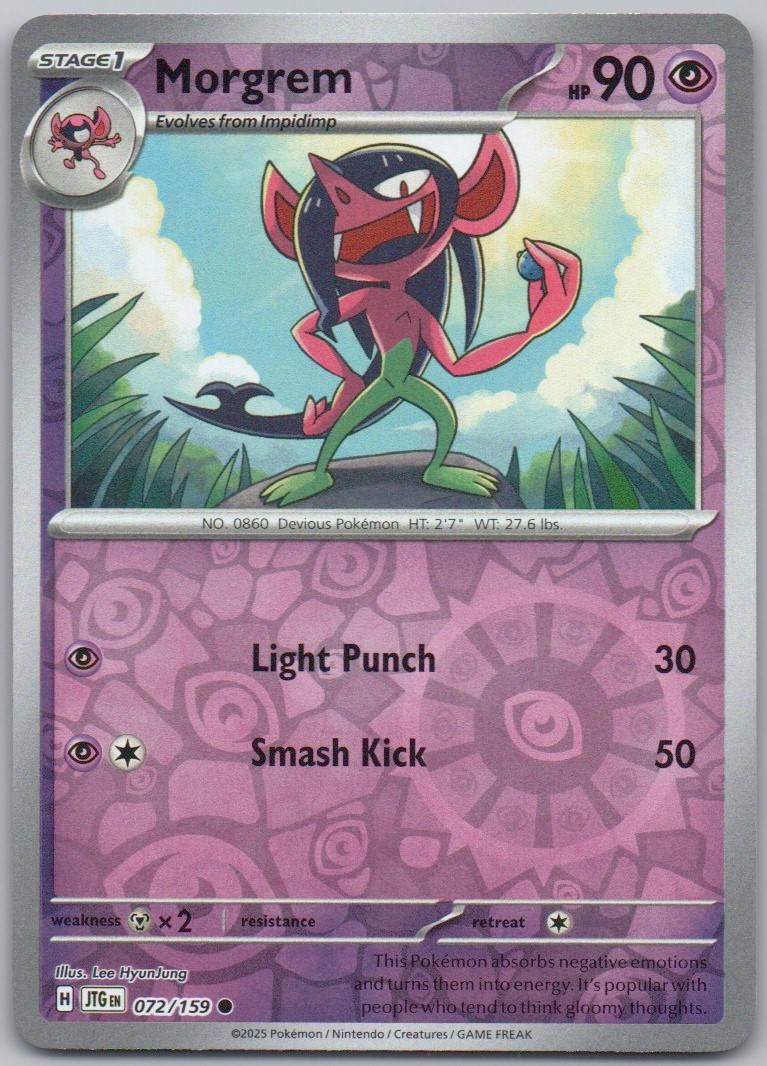 Morgrem 072 Reverse Holo Psychic Card - Journey Together