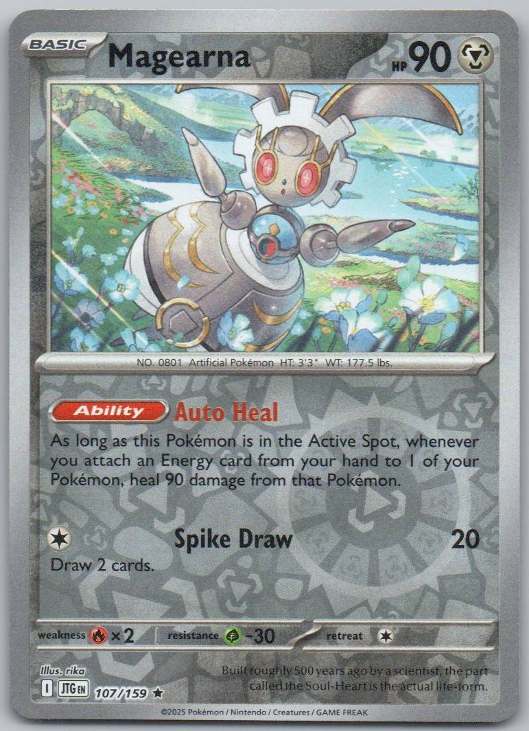 Magearna 107 Reverse Holo Steel Card - Journey Together