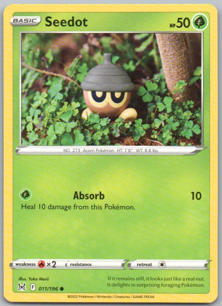 Seedot 011 Normal Grass Card - Lost Origin
