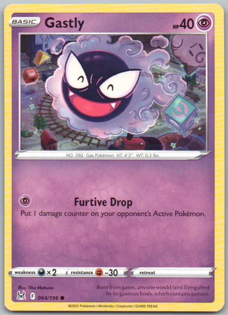 Gastly 064 Normal Psychic Card - Lost Origin