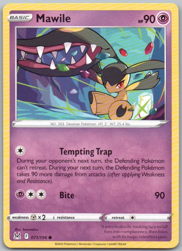 Mawile 071 Normal Psychic Card - Lost Origin