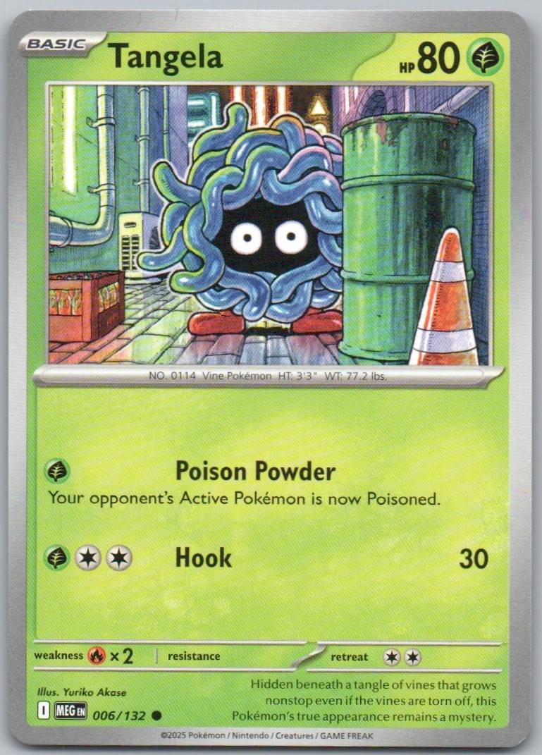 Tangela 006 Normal Grass Card - Mega Evolution