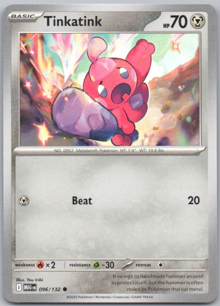 Tinkatink 096 Normal Steel Card - Mega Evolution